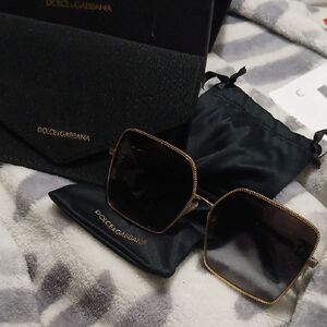 Dolce & Gabbana Black and Gold Luxury Sunglasses